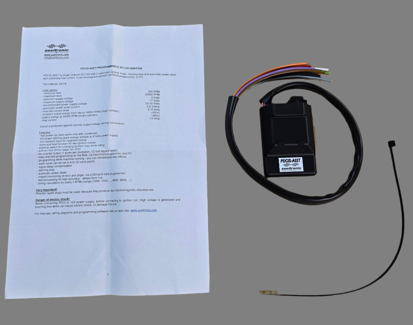 Zeeltronic CDI Programmable Ignition PDCIS-A02T CLASSIC KAWASAKI 750 SX SXI 800 SX-R