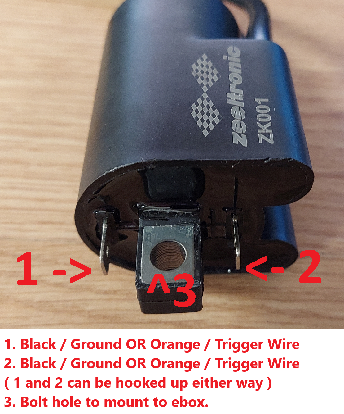 Zeeltronic High Output Dual Ignition Coil Kawasaki 750 SX 800 SXR REQUIRES MODS